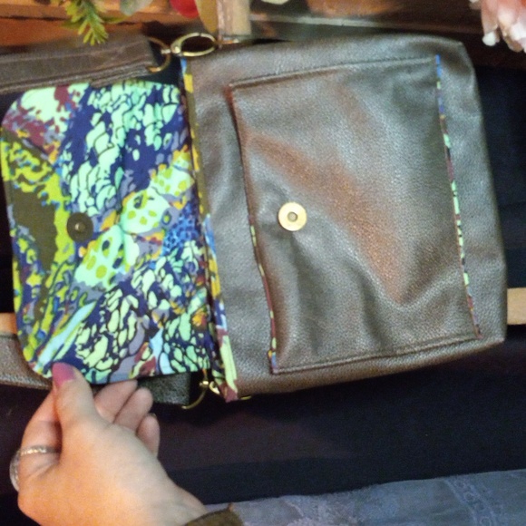 1 of a kind Handcrafted small shoulder bag - Picture 4 of 12